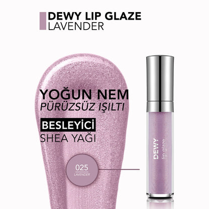 Flormar Dewy Lip Glaze Lip Gloss 025 Lavender
