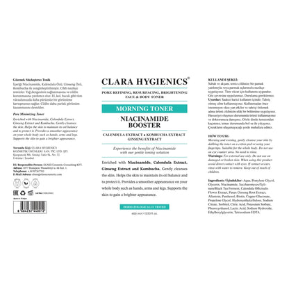 Clara Hygienics Niacinamide Booster Pore Firming Tonic 400 ml