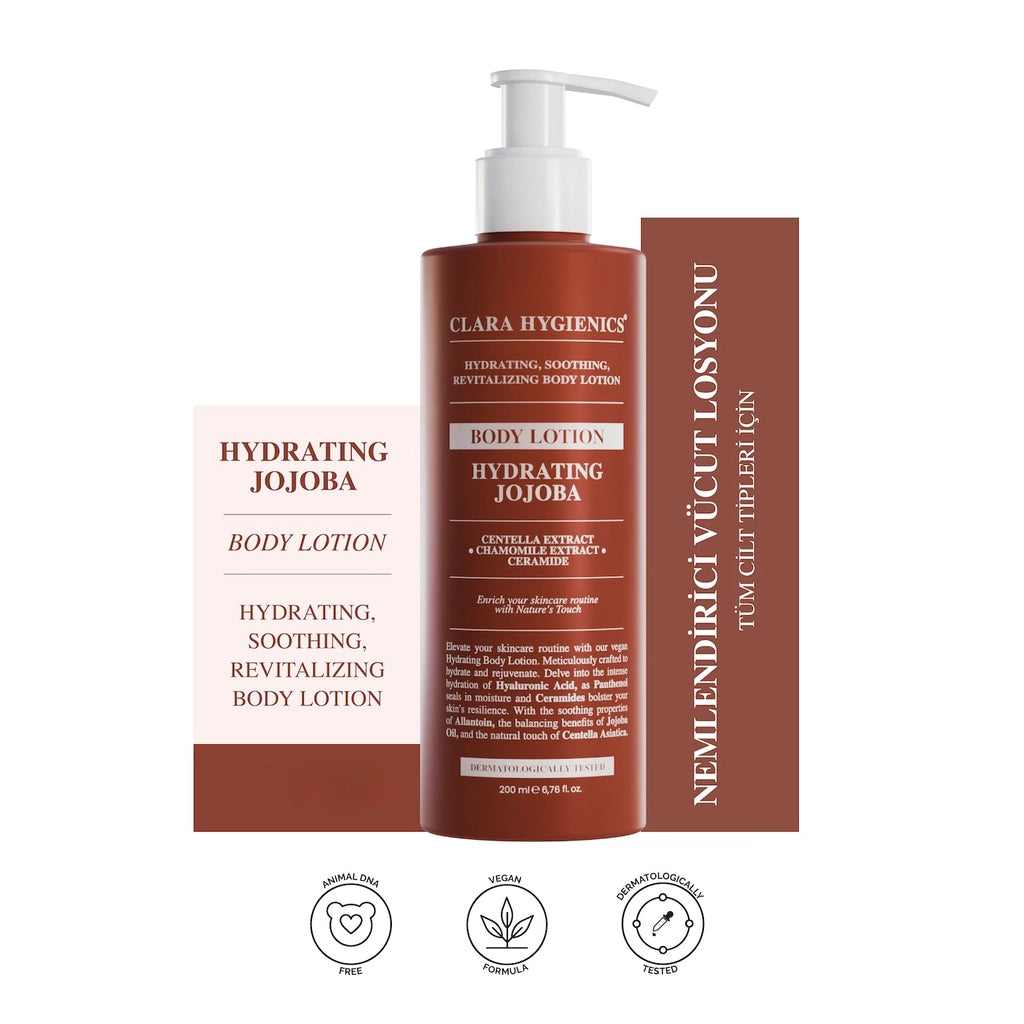 Clara Hygienics Hydrating Jojoba Moisturizing Daily Body Lotion 200 ml