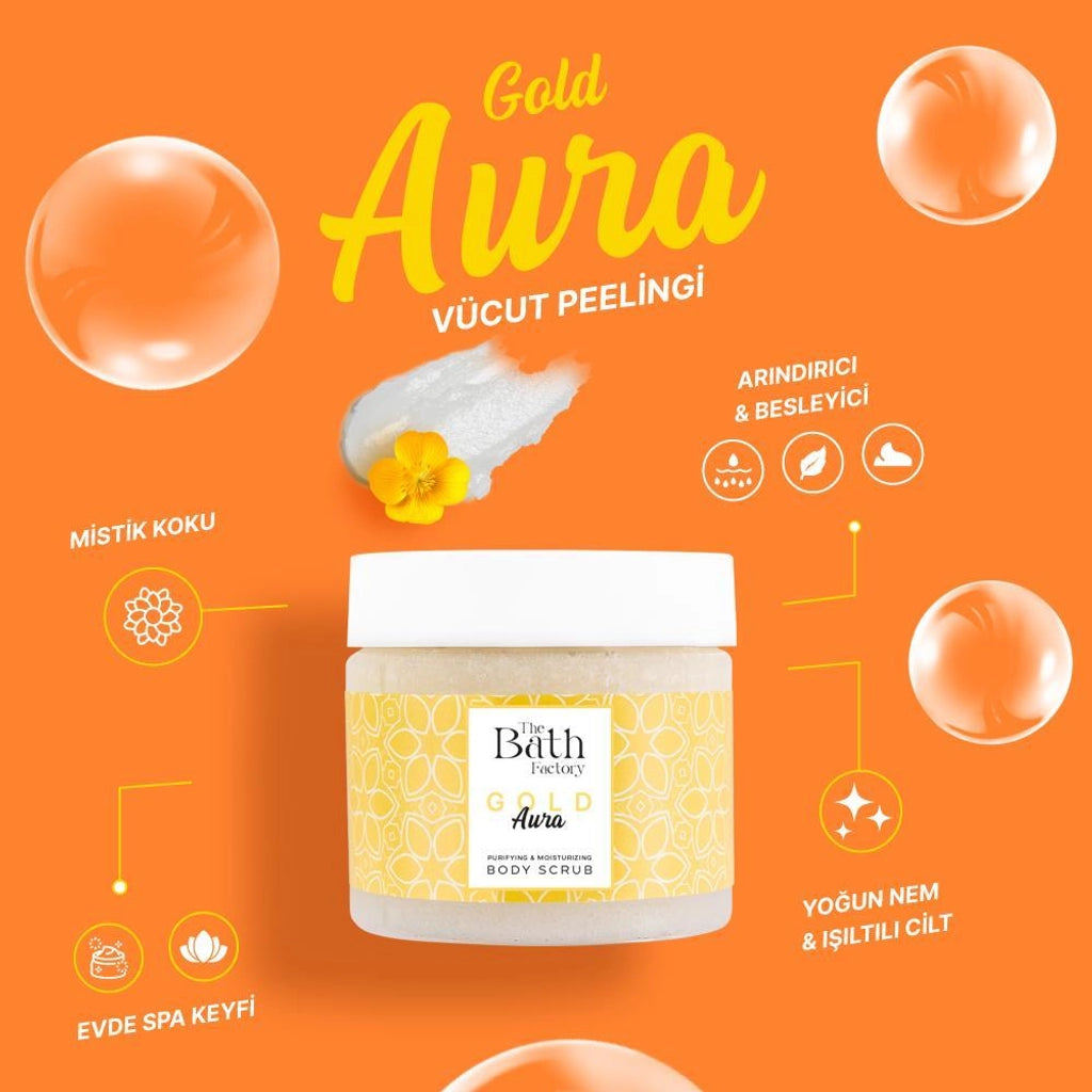 The Bath Factory Body Peeling Gold Aura 300 gr