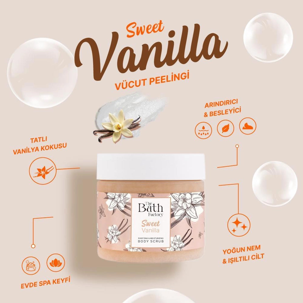 The Bath Factory Body Peeling Sweet Vanilla 300 gr