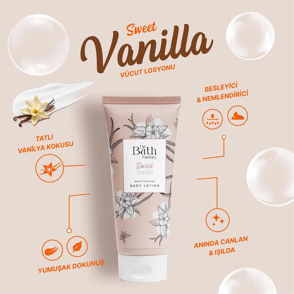 The Bath Factory Body Lotion Sweet Vanilla 200 ml