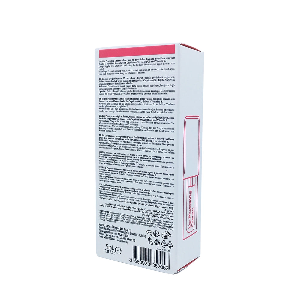 New Well Lovely Lips Lip Plumping Cream Summer Pink 5 ml
