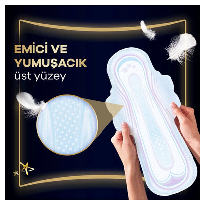 Orkid Ultra Night Extra Plus (Size 5) Night Extra Plus Hygienic Pads 14 Pieces