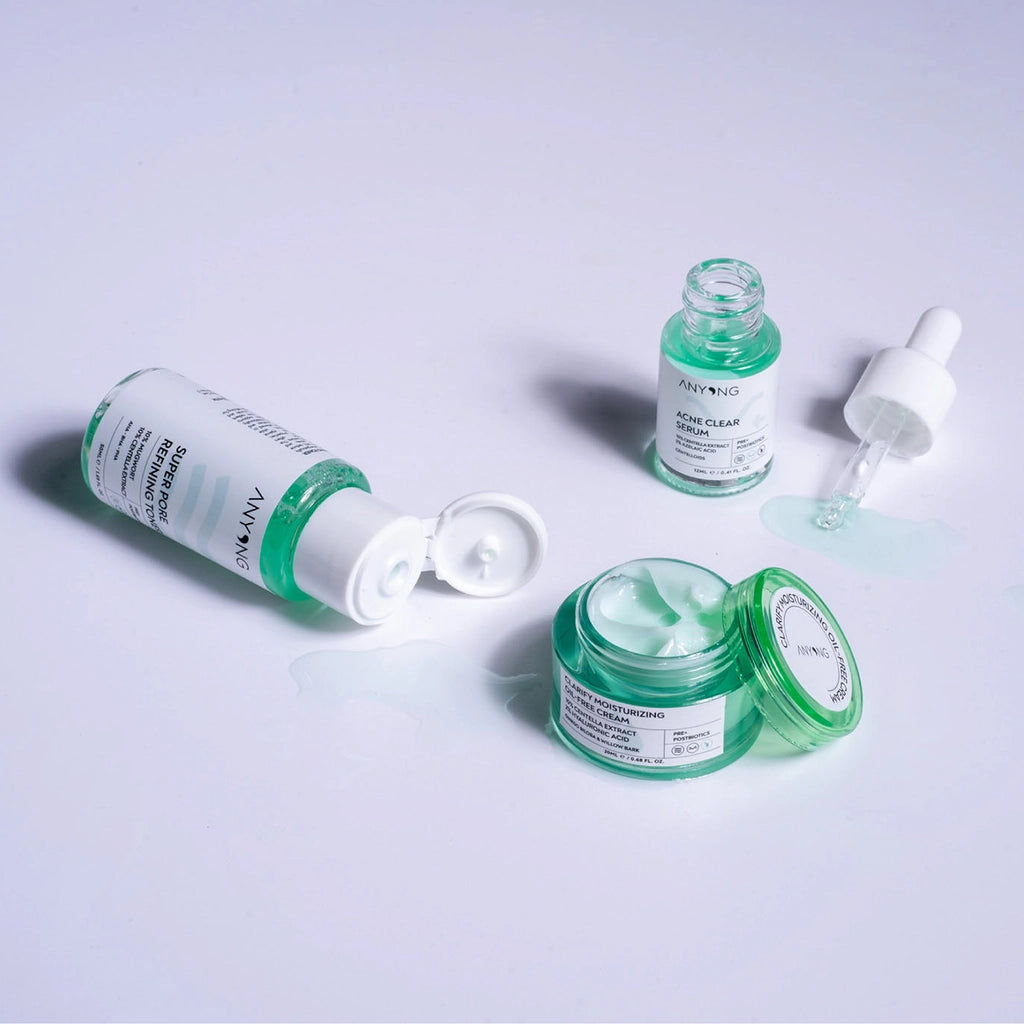 Anyong Anti-Acne Set (Tonic 50 ml + Cream 20 ml + Serum 12 ml)