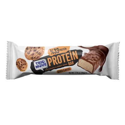 Trio Move Chocolate Covered Milk Chocolate and Strawberry Bar with 33% Protein 50 gr