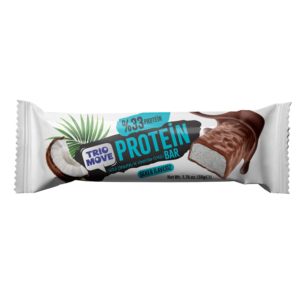 Trio Move Chocolate Covered 33% Protein Milk Chocolate and Cookie Flavored Bar 50 gr