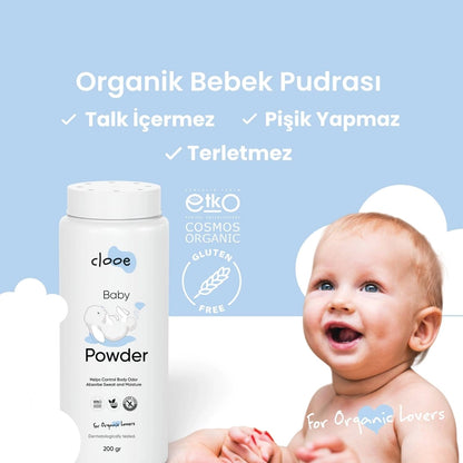 Clooe Organic Baby Powder 200 gr