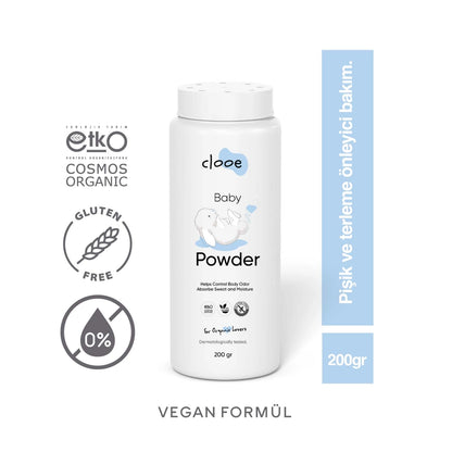 Clooe Organic Baby Powder 200 gr