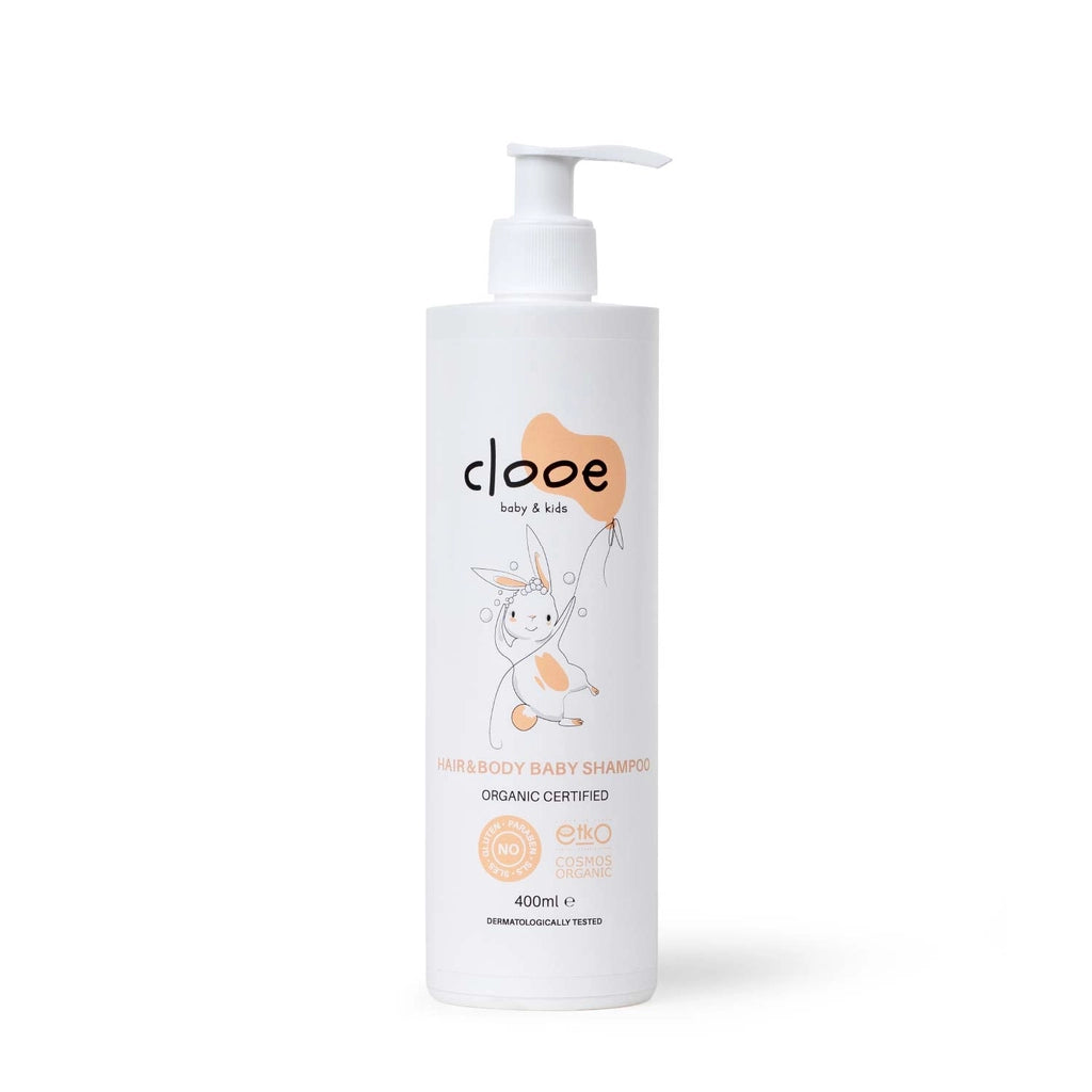 Clooe Organic Hair &amp; Body Baby Shampoo 400 ml