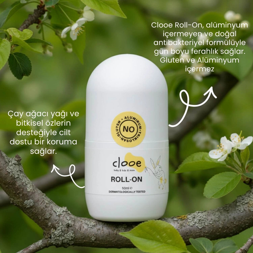 Clooe Natural Unisex Deodorant Roll-On 50 ml