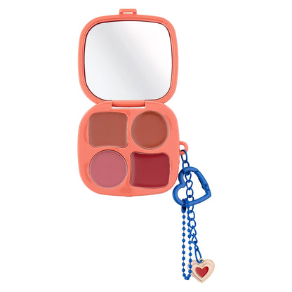 LYKD Retrolicious Lipstick &amp; Blush Palette 668 Apricot Jam Tray