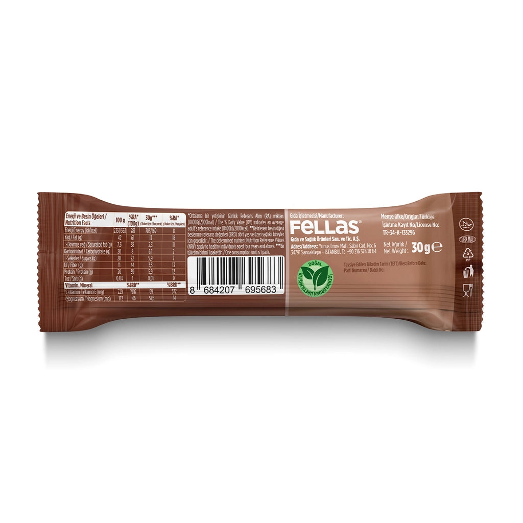 Fellas Hazelnut Cocoa Nuts Bar 30 gr