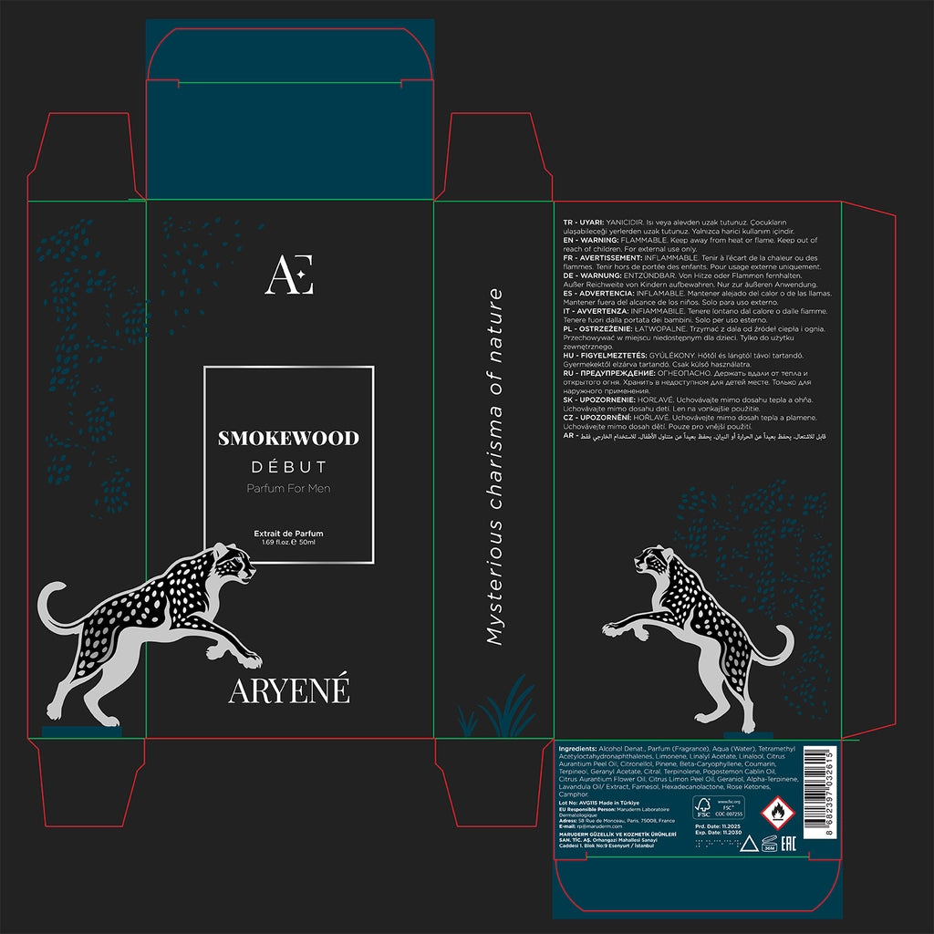 Aryene Smokewood Debut Extrait de Parfum Men&