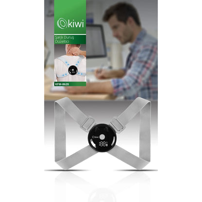Kiwi Vibration Stimulated Invisible Design USB Rechargeable Smart Posture Corrector Corset KFM-8620