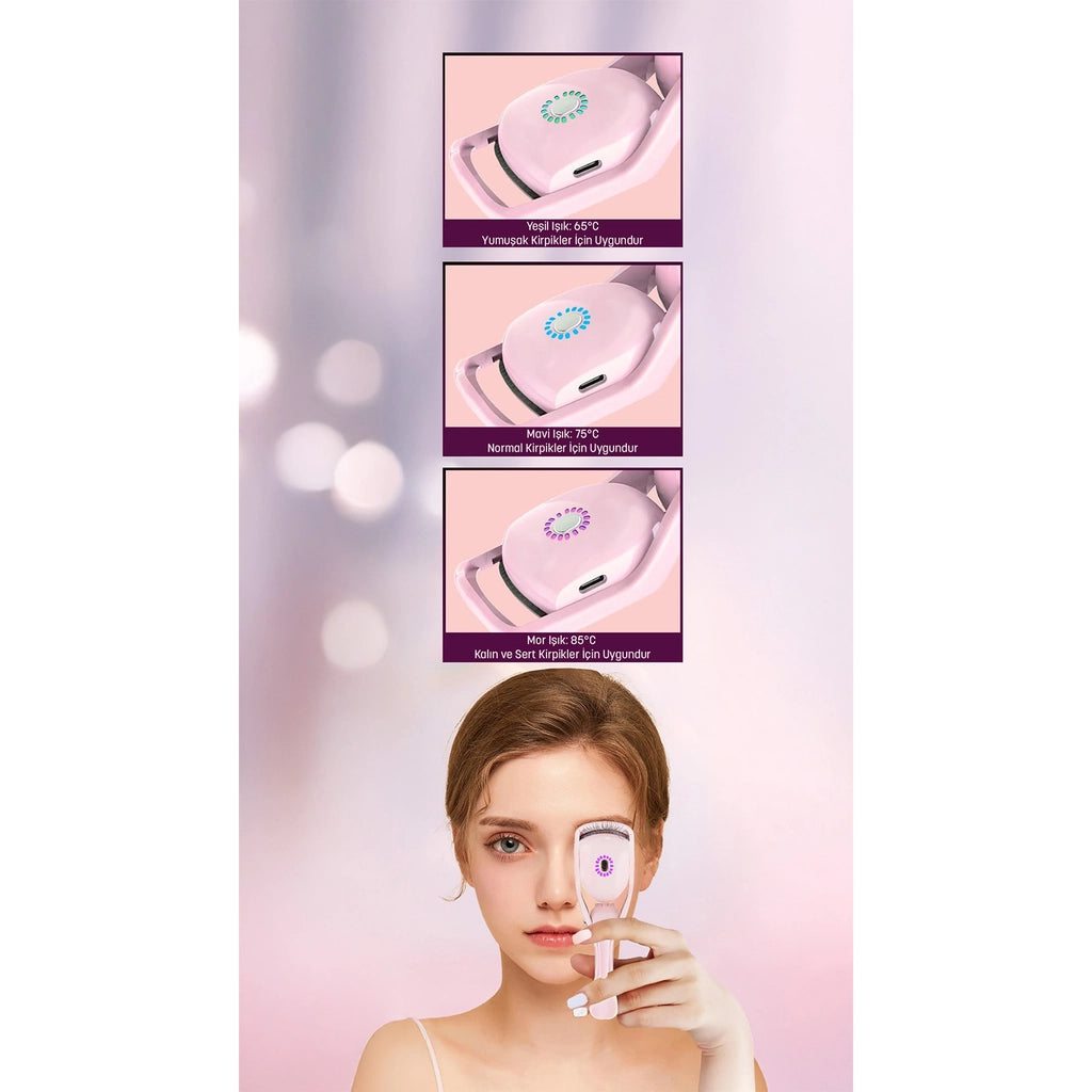 Kiwi Rechargeable Eyelash Curler with 3 Heating Stages KEP-6802