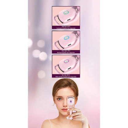 Kiwi Rechargeable Eyelash Curler with 3 Heating Stages KEP-6802