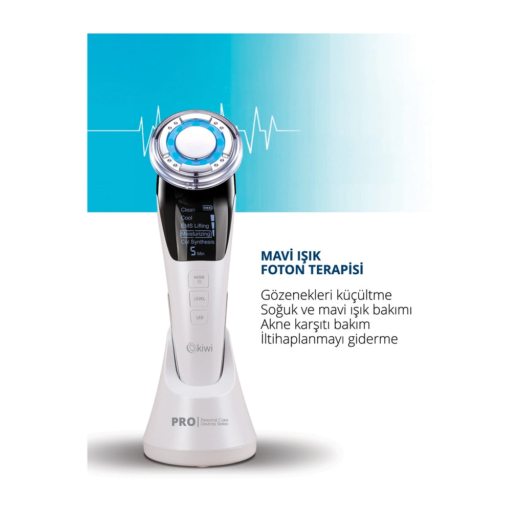 Kiwi Rechargeable Cold-Hot Compressed Stretching, Moisturizing, EMS Skin Care Device with Collagen Synthesis KFM-