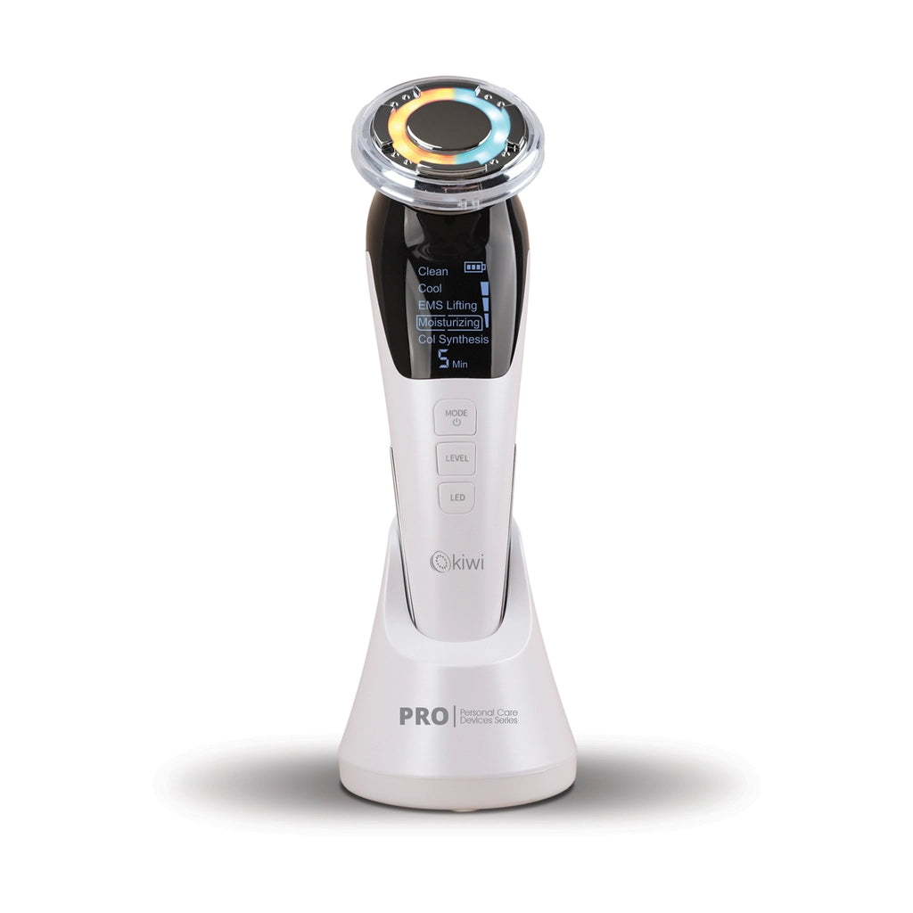 Kiwi Rechargeable Cold-Hot Compressed Stretching, Moisturizing, EMS Skin Care Device with Collagen Synthesis KFM-