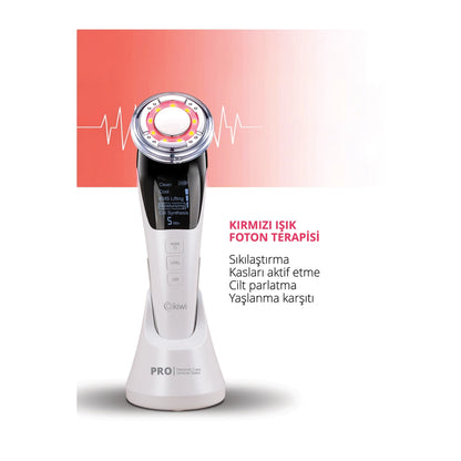 Kiwi Rechargeable Cold-Hot Compressed Stretching, Moisturizing, EMS Skin Care Device with Collagen Synthesis KFM-