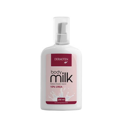 Dermoten Moisturizing Body Care Milk Containing 10% Urea 250 ml