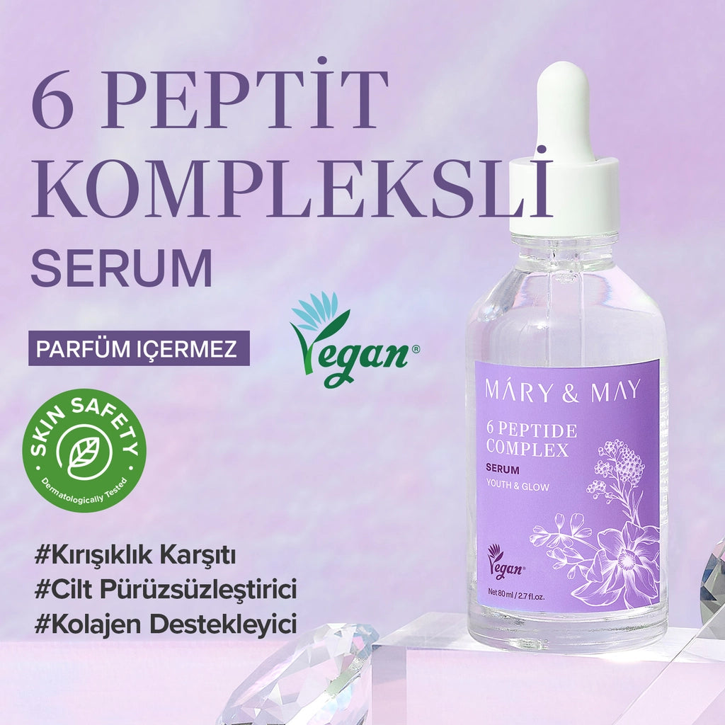 Mary &amp; May Face Serum Containing 6 Peptide Complex 80 ml