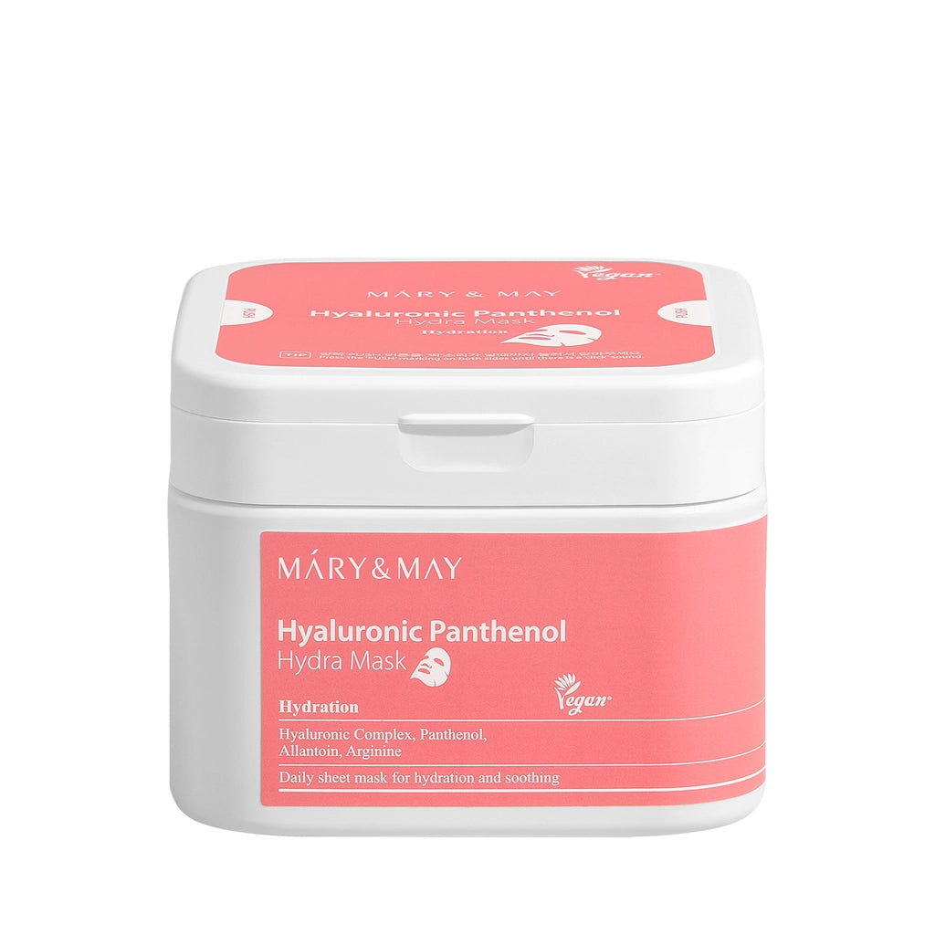 Mary &amp; May Paper Face Mask with Hyaluronic Acid and Panthenol 30 Pieces