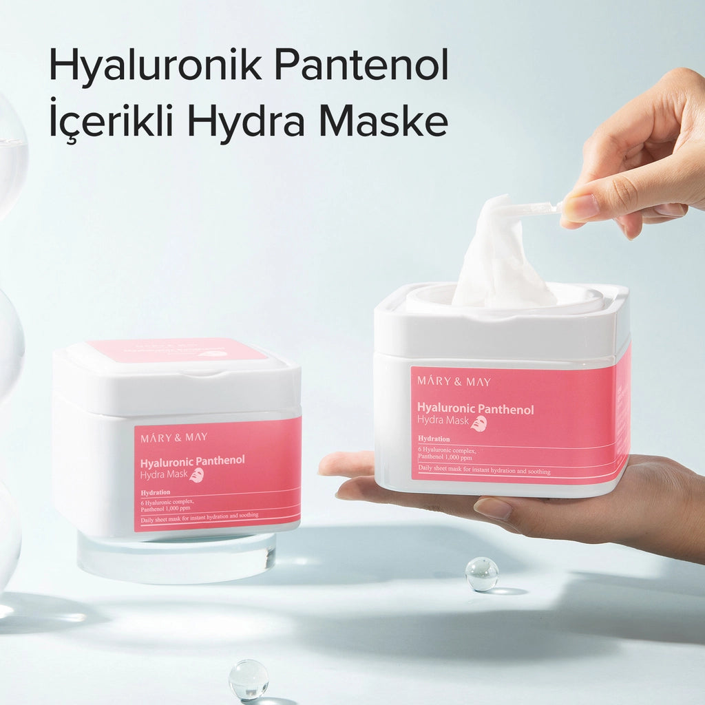 Mary &amp; May Paper Face Mask with Hyaluronic Acid and Panthenol 30 Pieces