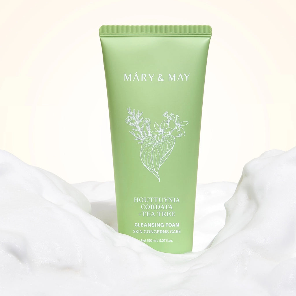Mary &amp; May Facial Cleansing Foam with Houttuynia Cordata and Tea Tree 150 ml