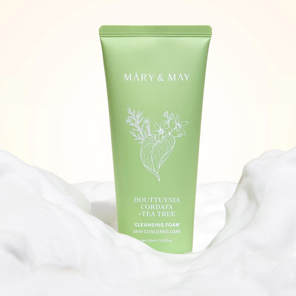 Mary &amp; May Facial Cleansing Foam with Houttuynia Cordata and Tea Tree 150 ml