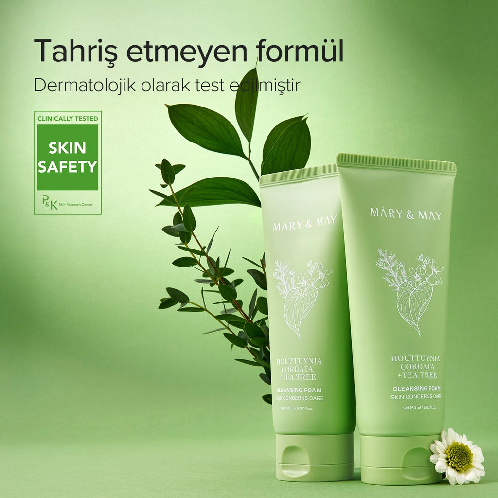 Mary &amp; May Facial Cleansing Foam with Houttuynia Cordata and Tea Tree 150 ml
