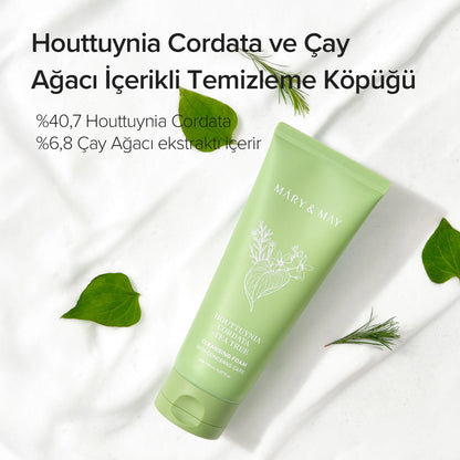 Mary &amp; May Facial Cleansing Foam with Houttuynia Cordata and Tea Tree 150 ml