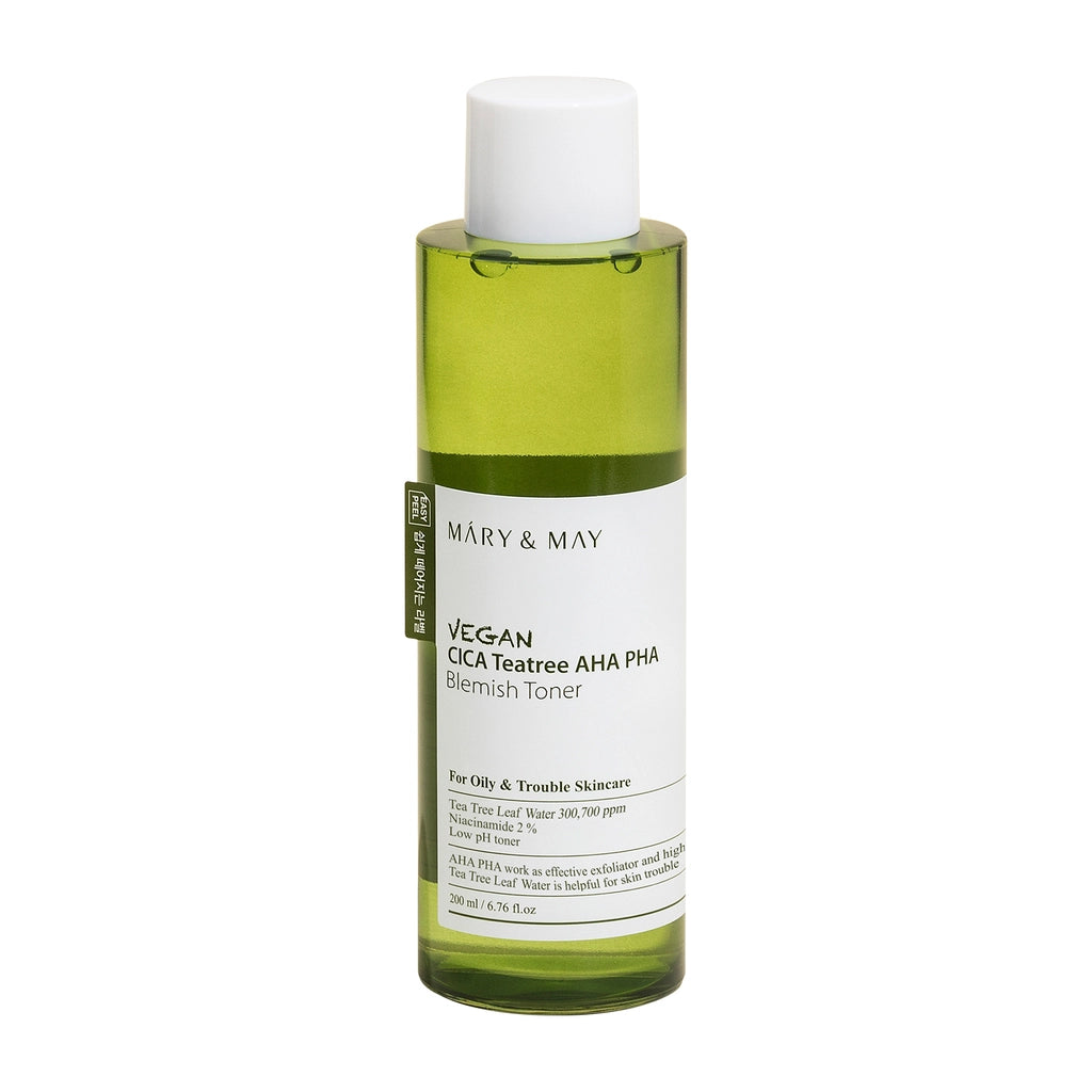 Mary &amp; May Facial Tonic with Cica Tea Tree and AHA PHA 200 ml