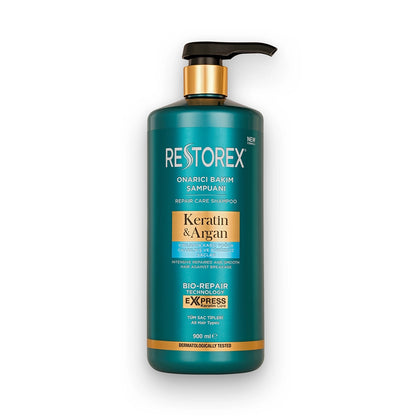 Restorex Keratin &amp; Argan Repair Hair Care Shampoo 900 ml