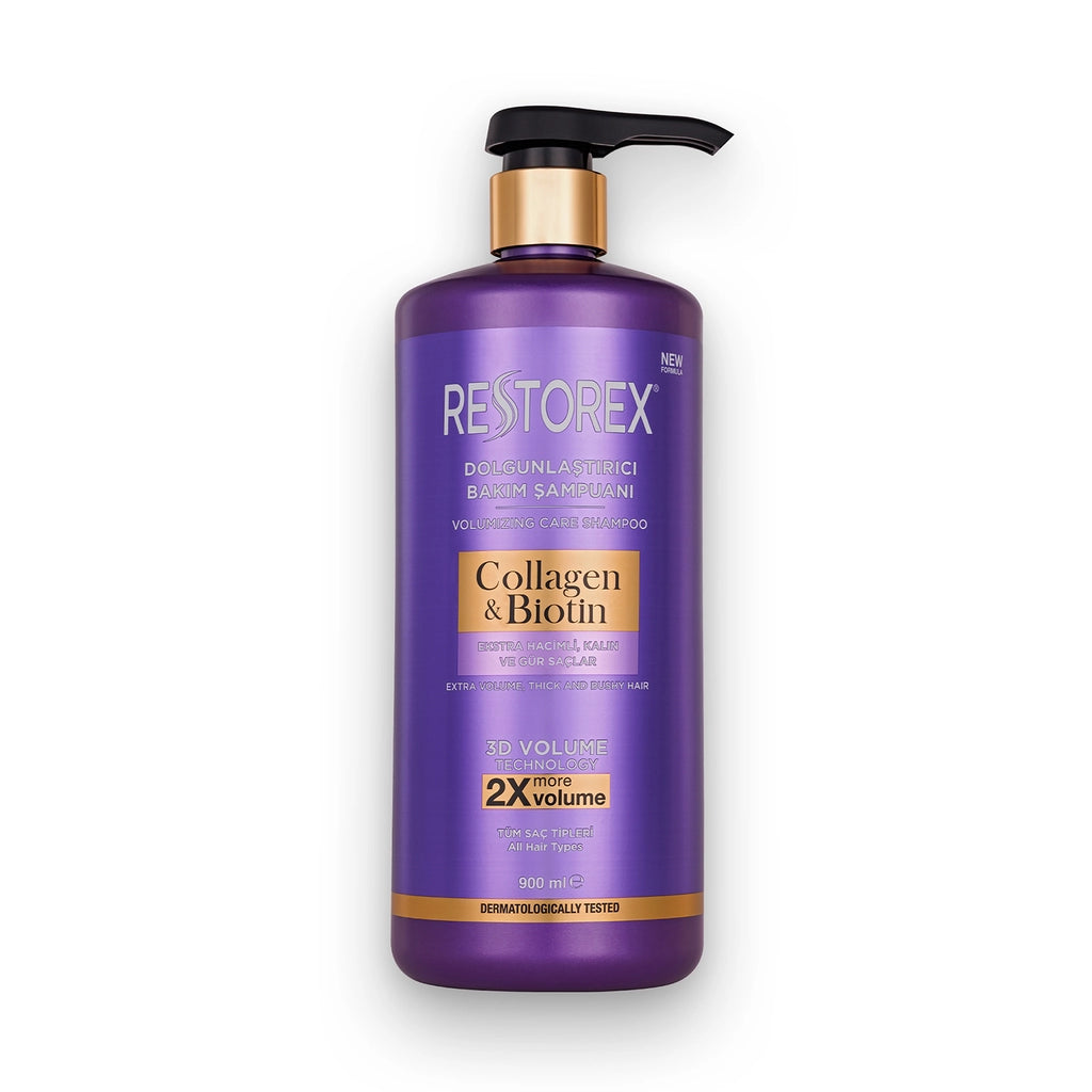 Restorex Collagen &amp; Biotin Plumping Hair Care Shampoo 900 ml