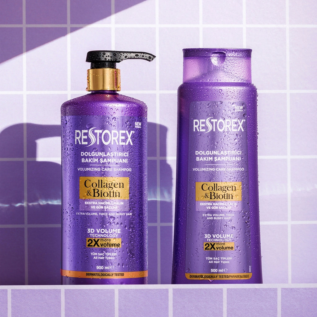 Restorex Collagen &amp; Biotin Plumping Hair Care Shampoo 900 ml