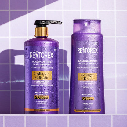 Restorex Collagen &amp; Biotin Plumping Hair Care Shampoo 900 ml