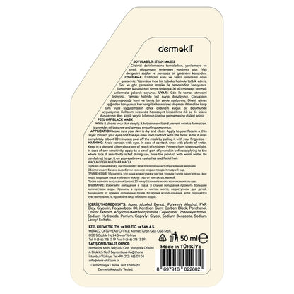 Dermokil Peel-Off Black Clay Mask 50 ml