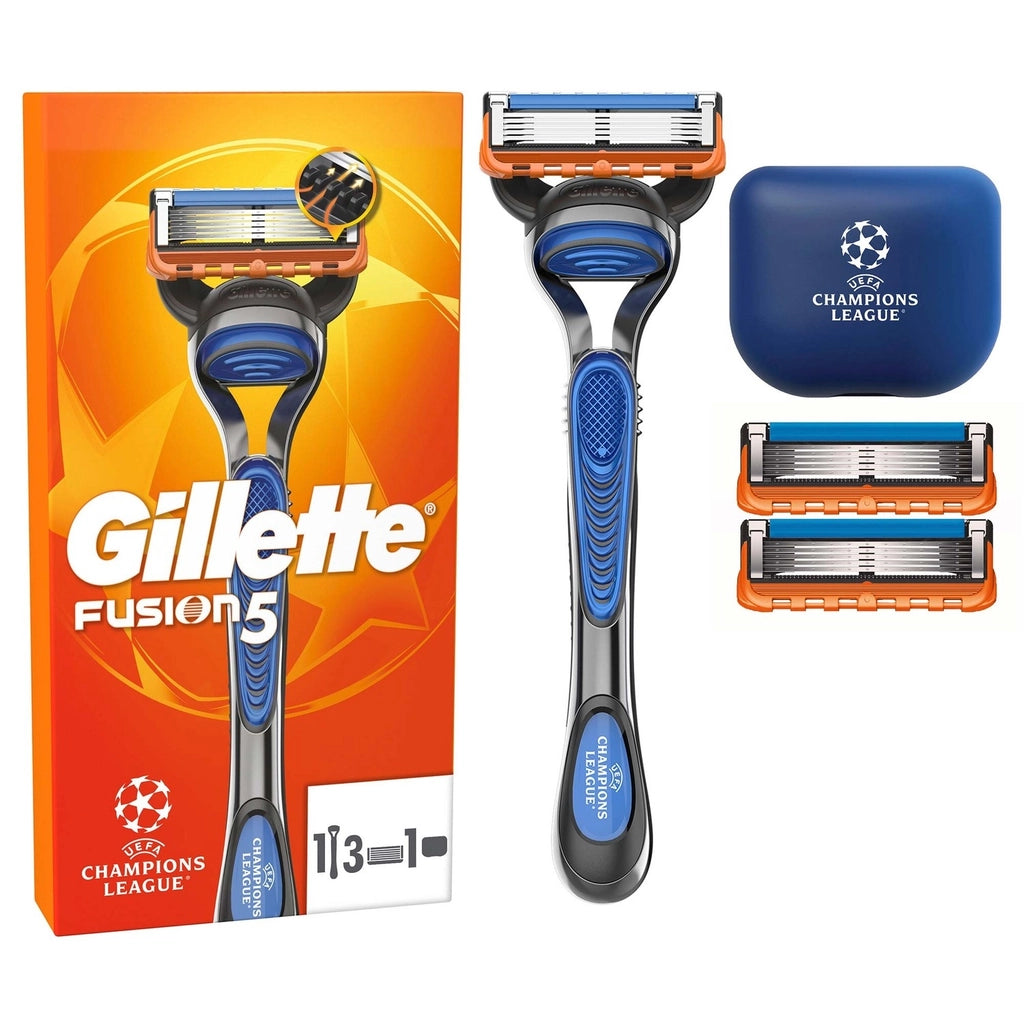 Gillette UEFA Champions League Special Edition Fusion5 Shaver for Men (3 Heads)
