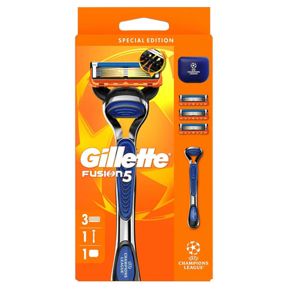 Gillette UEFA Champions League Special Edition Fusion5 Shaver for Men (3 Heads)