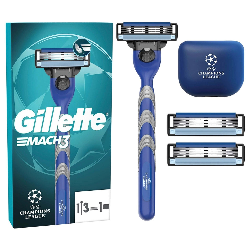 Gillette UEFA Champions League Special Edition Mach3 Shaver for Men (3 Heads)