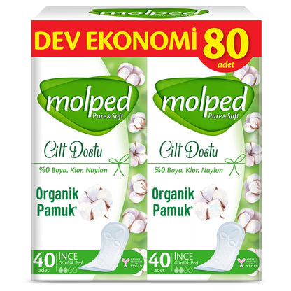 Molped Pure &amp; Soft Giant Economy Thin Daily Pad Pack 80&