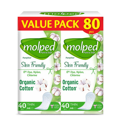 Molped Pure &amp; Soft Giant Economy Thin Daily Pad Pack 80&