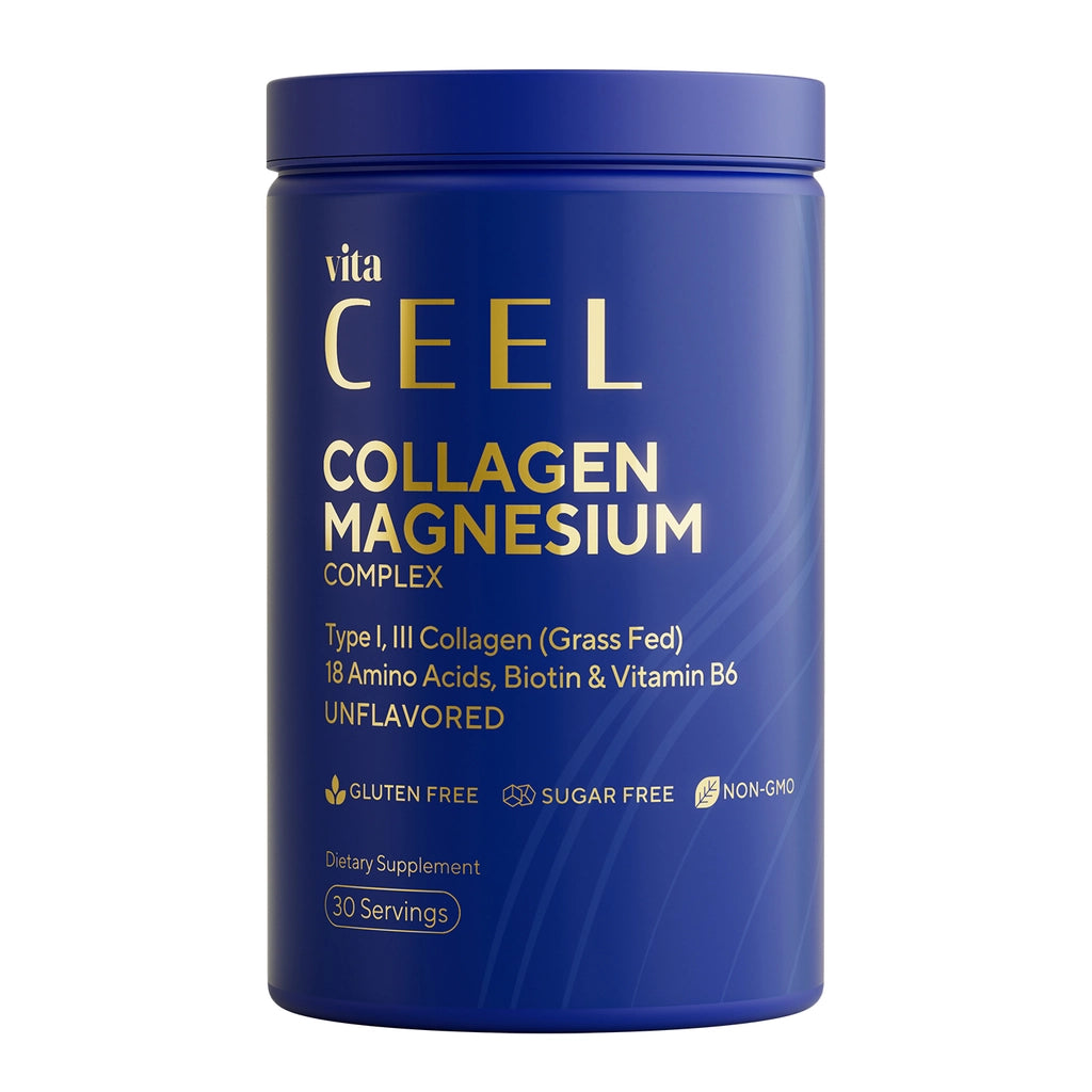 Vita Ceel Collagen Type I–III &amp; Magnesium Complex Food Supplement 30 Tablets