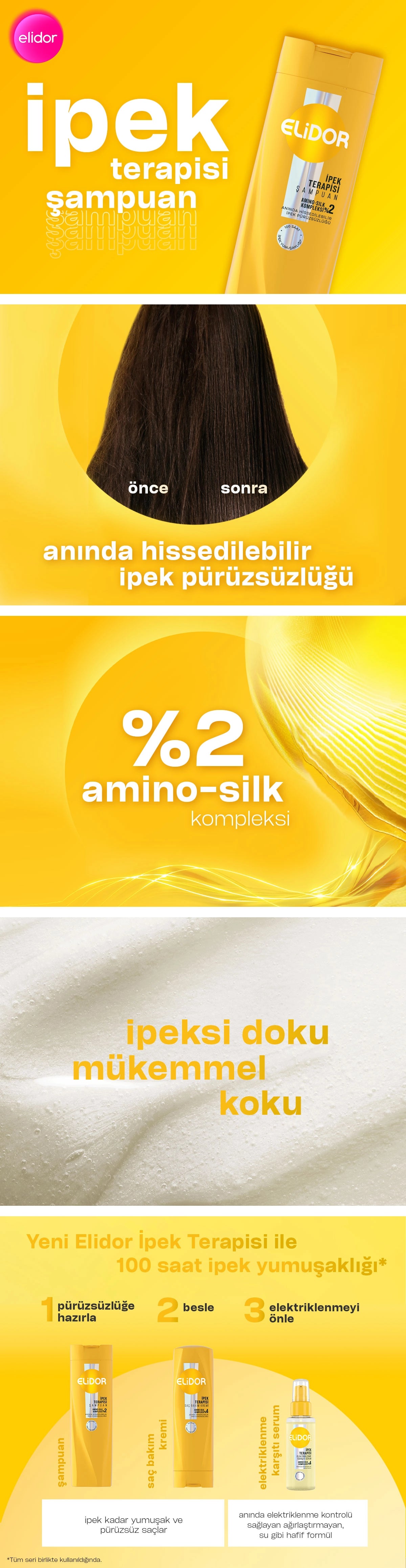 Elidor Silk Therapy Shampoo 400 ml