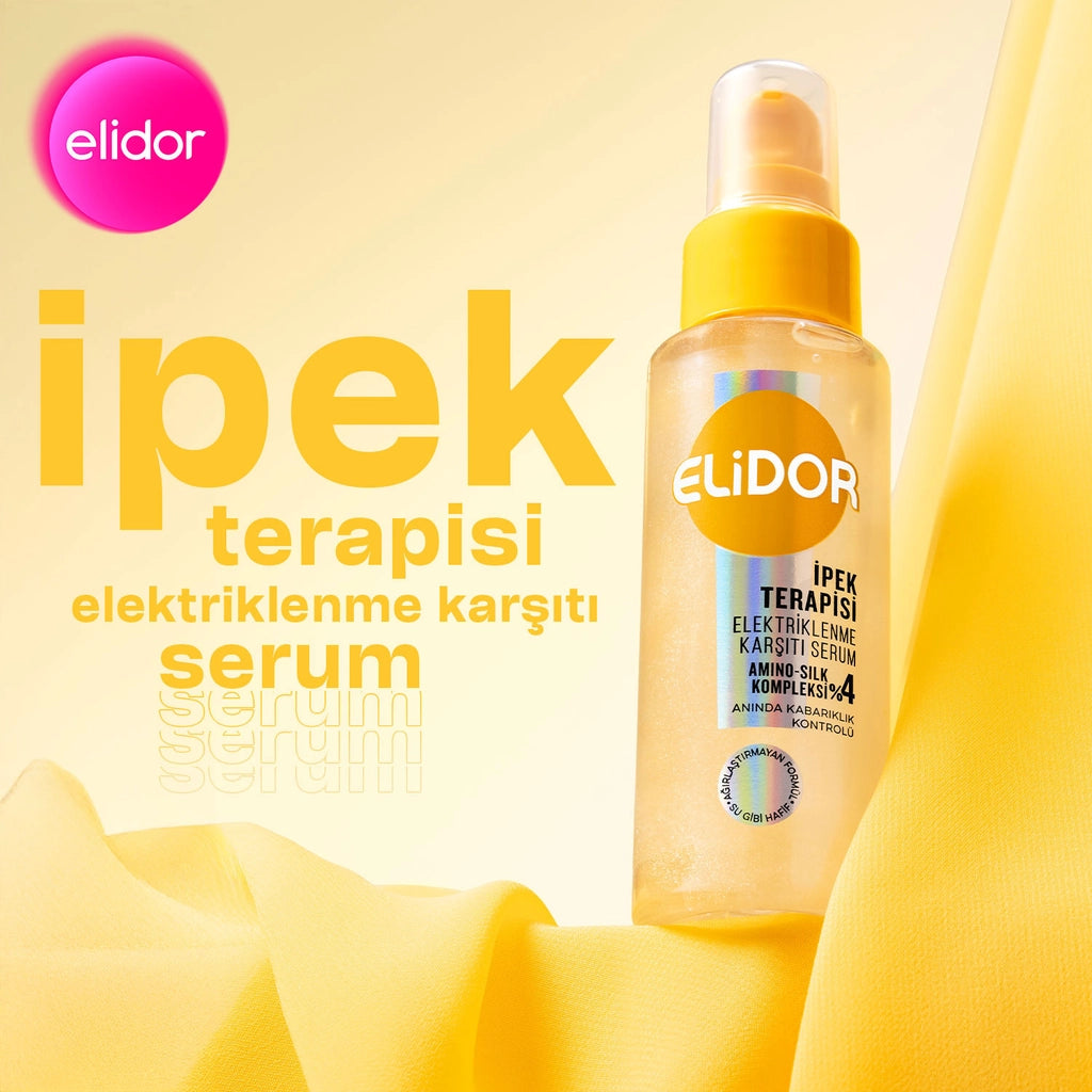 Elidor Silk Therapy Anti-Frizz Hair Care Serum 80 ml