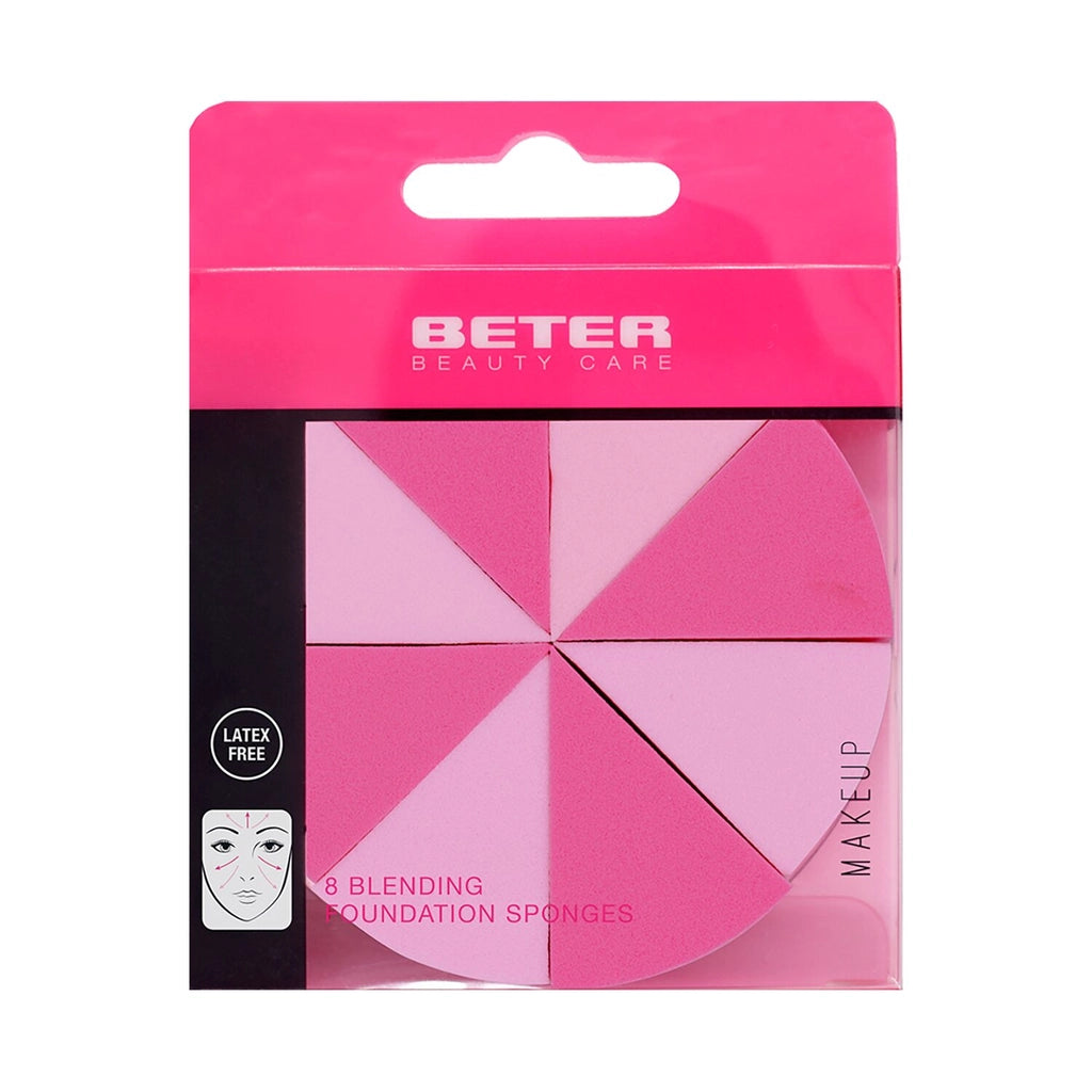 Beter 8 Pack Triangle Foundation Sponge