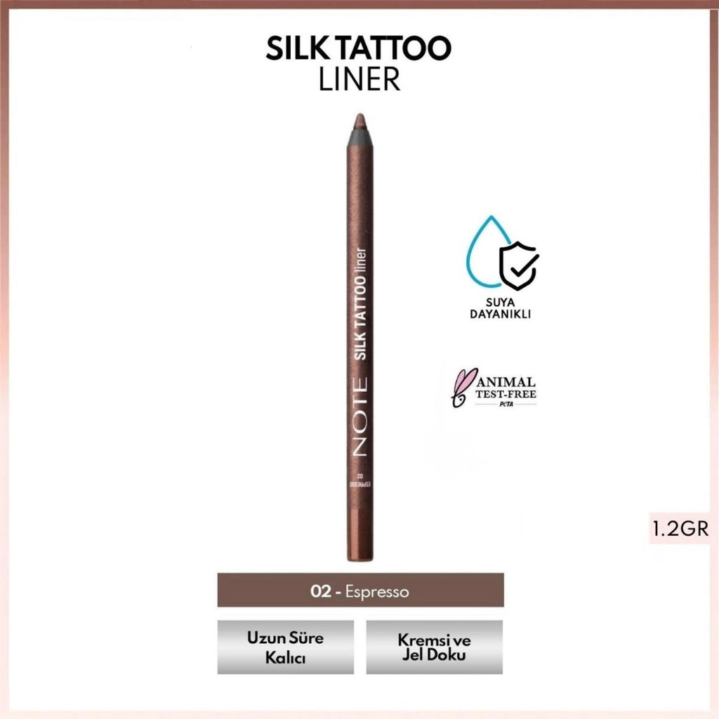 Note Silk Tattoo Liner Waterproof Silky Gel Eye Pencil 04 Deep Wine