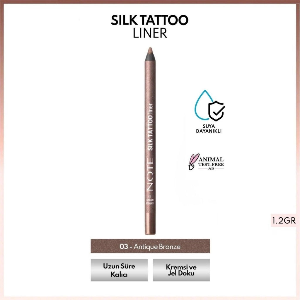 Note Silk Tattoo Liner Waterproof Silky Gel Eye Pencil 04 Deep Wine