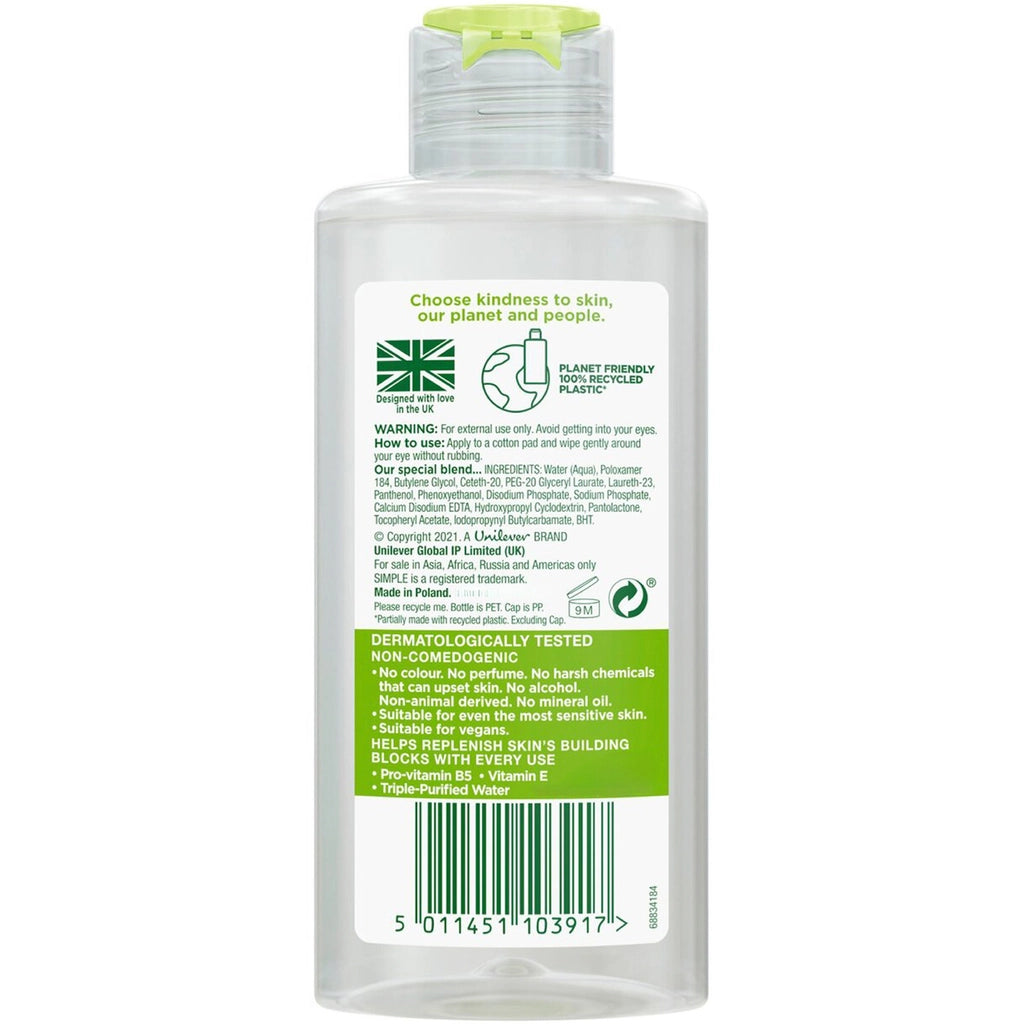 Simple Kind To Skin Gentle Eye Make-up Remover 125 ml